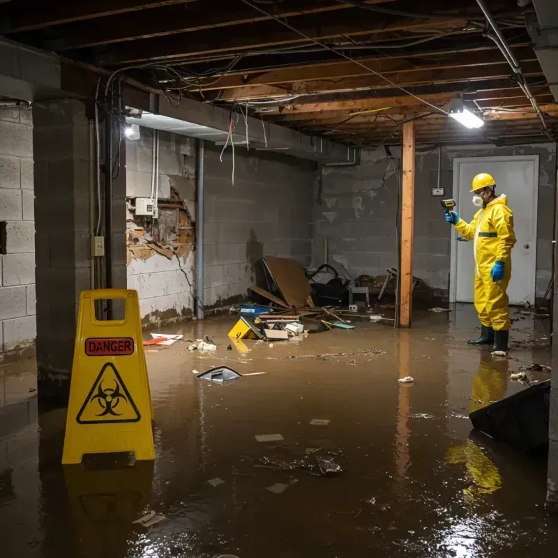 Flooded Basement Electrical Hazard in Adjuntas, PR Property